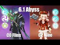 Flins Hyperbloom and Klee Vape | 6.1 Abyss (Genshin)