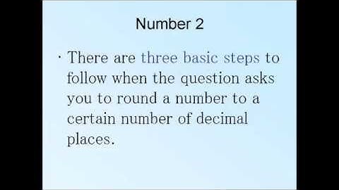 GCSE Maths revision - Rounding numbers