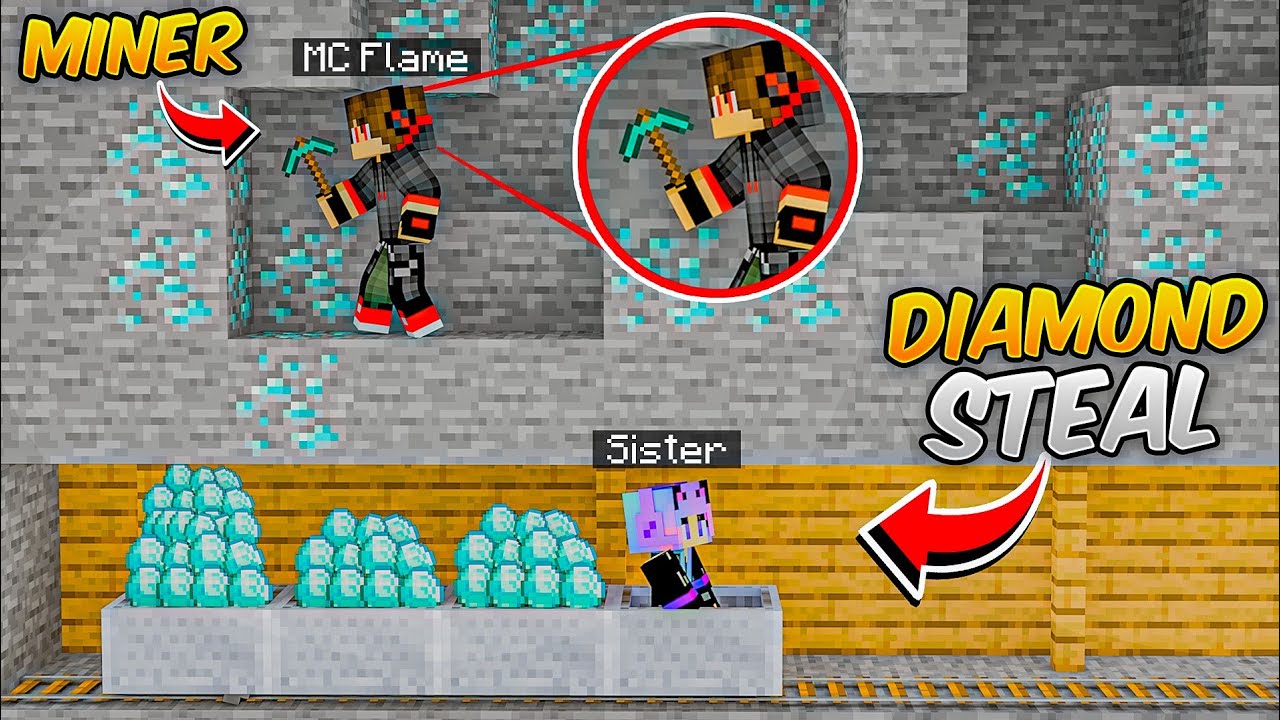 8 Ways to ROB the Miners in Minecraft!