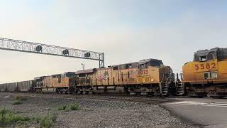 UP #2662 Lead’s The WB Empty Coal Train Through North Platte, NE 8/9/2026.