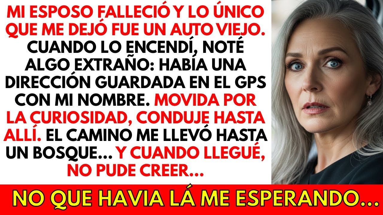 Mi esposo falleció y me dejó un auto viejo. Descubrí que había dejado un mensaje secreto en mi GPS..