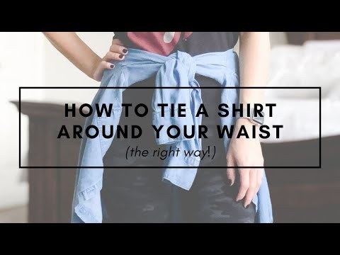 How to Wear A Flannel Tied Around Your Waist - Merrick's Art