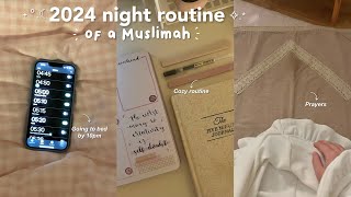 2024 Night Routine😴 | cozy, reading, daily prayers, skincare, journaling.