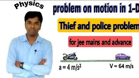 motion in a straight line class 11||police thief problem physics||#bornphysics