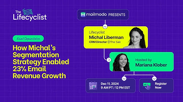 How Michal’s Segmentation Strategy Enabled 23% Email Revenue Growth