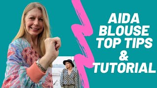 How to Sew a V Neck Placket || Aida Blouse Top tips & Review || 100 Days od Sewing Day 60