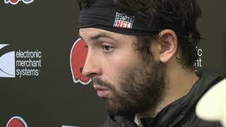 Baker Mayfield Storms Off Podium