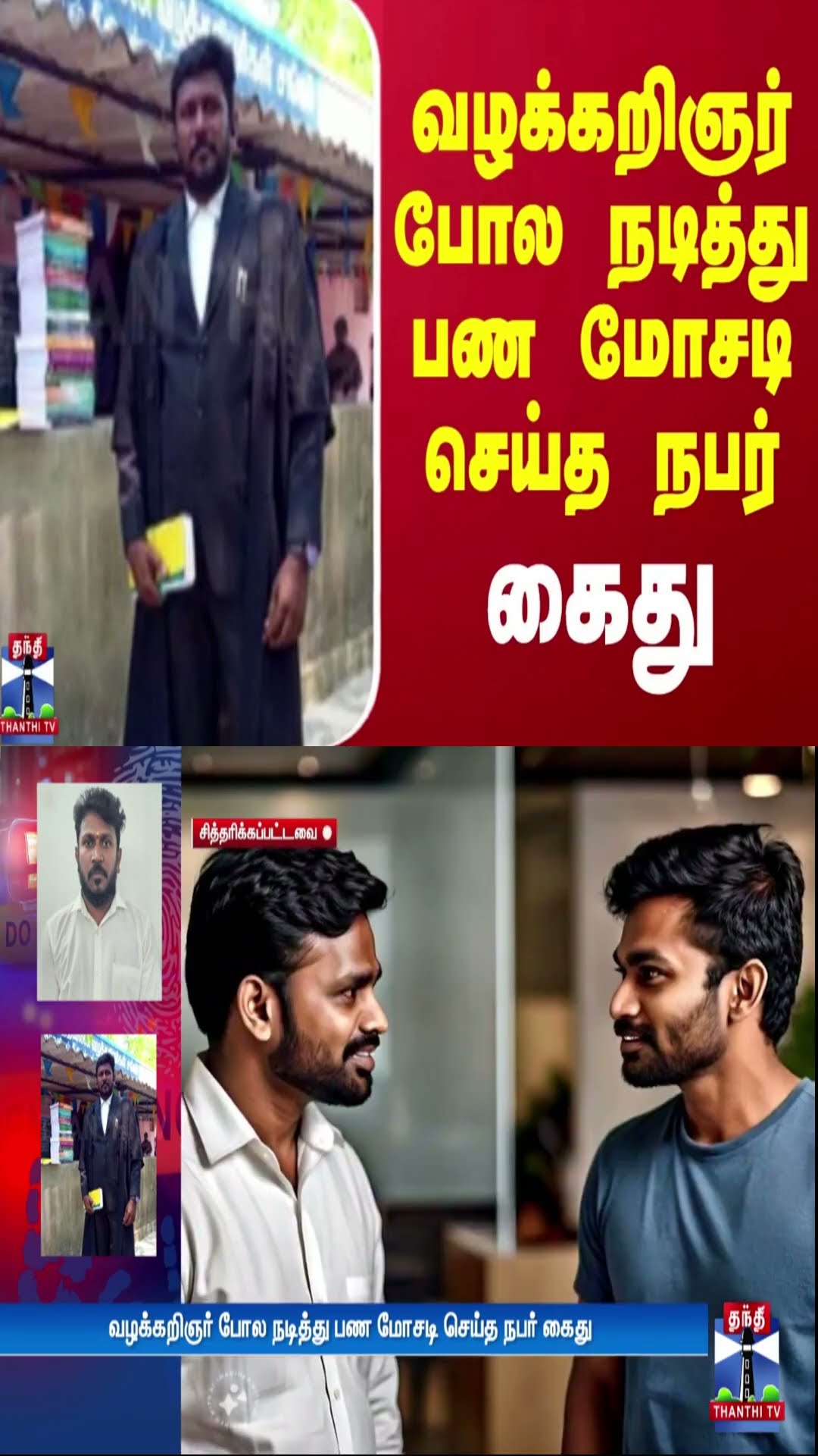 வழக்கறிஞர் போல நடித்து பண மோசடி செய்த நபர் கைது | Fake Advocate | Money Scam