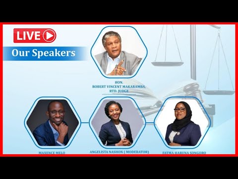 LIVE ROBERT MAKARAMBA MAXENCE MELO KWENYE JUKWAA LA WANASHERIA VIJANA