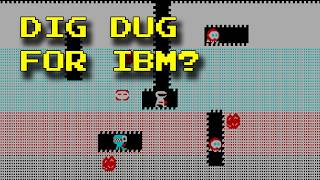 Late Night DOS Gaming - Dig Dug for IBM PC (1983)