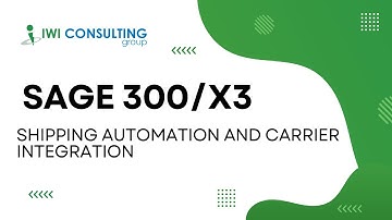 Sage 300/X3 Shipping – Automation and Integration to Canadian Carriers