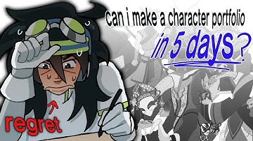I Made a Character Design Portfolio in 5 DAYS, Here
