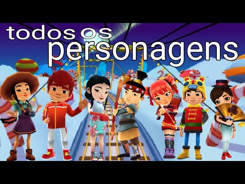 Subway Surfers chinese version todos os personagens 