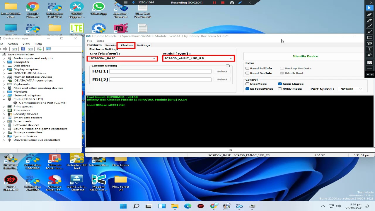 QMobile HD Plus v8.1.0 SP9850KA 2019 Flashing Done By CM2 100% Working
