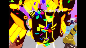 I made a Crafted Spectre Lord 0.02% pet - Clicker Simulator [Roblox]