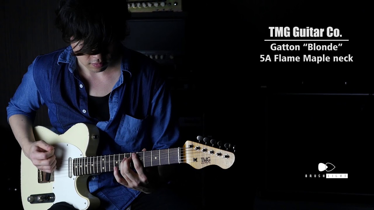 Brush eight】TMG Guitar Co. Gatton “Blonde” 5A Flame Maple neck