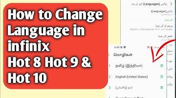 How to Change Language in Infinix hot 8 Hot 9 and Hot 10 || Infinix Mobiles Add and Remove Language