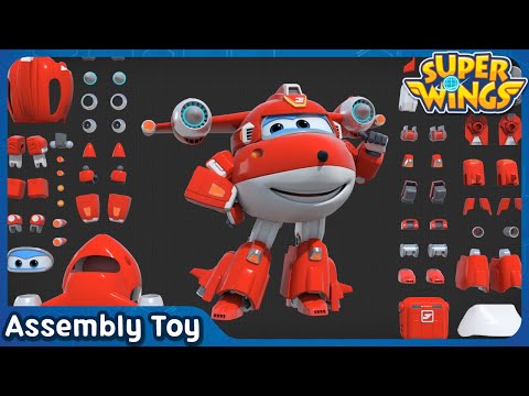 [SuperWings Assemble] Super charged Jett! | Assembly toy |  Super wings toys