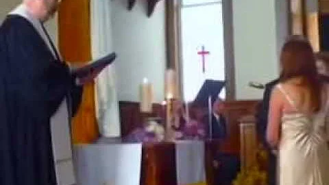 Reedsville United Methodist Church Wedding Movie starring Gina Frum and Roger Radabaugh