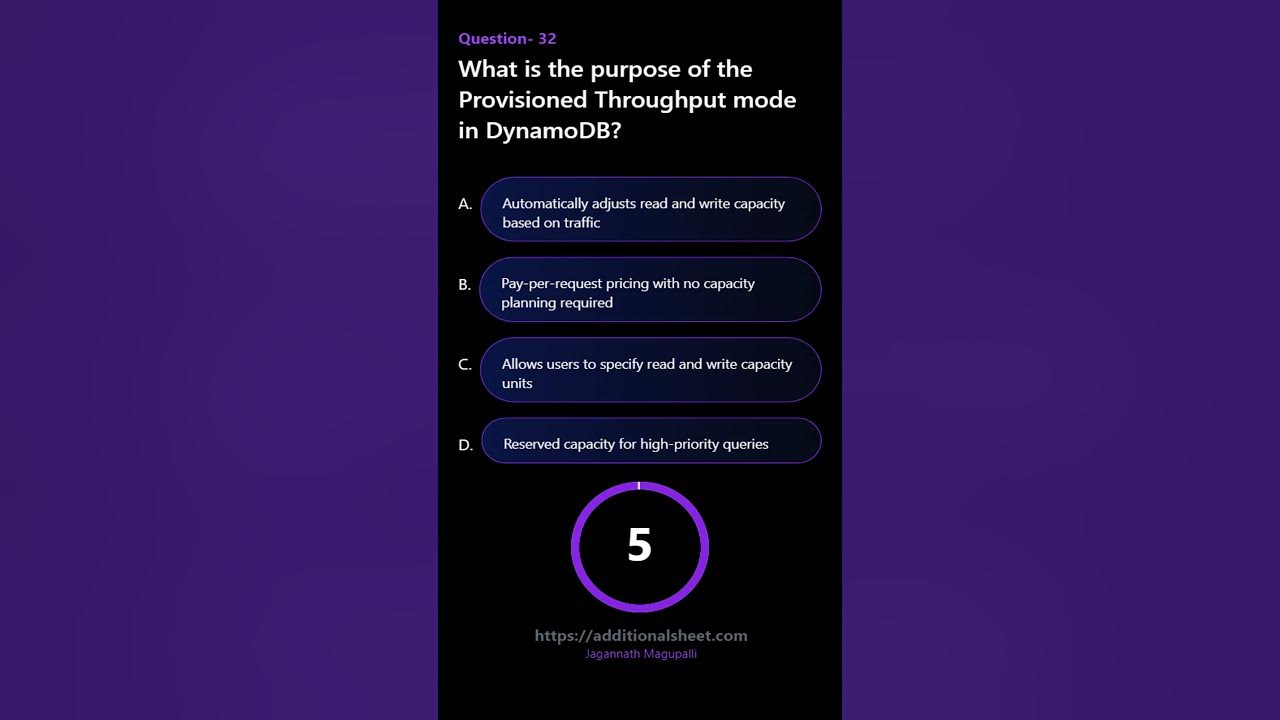 What is the purpose of the provisioned throughput mode in dynamodb