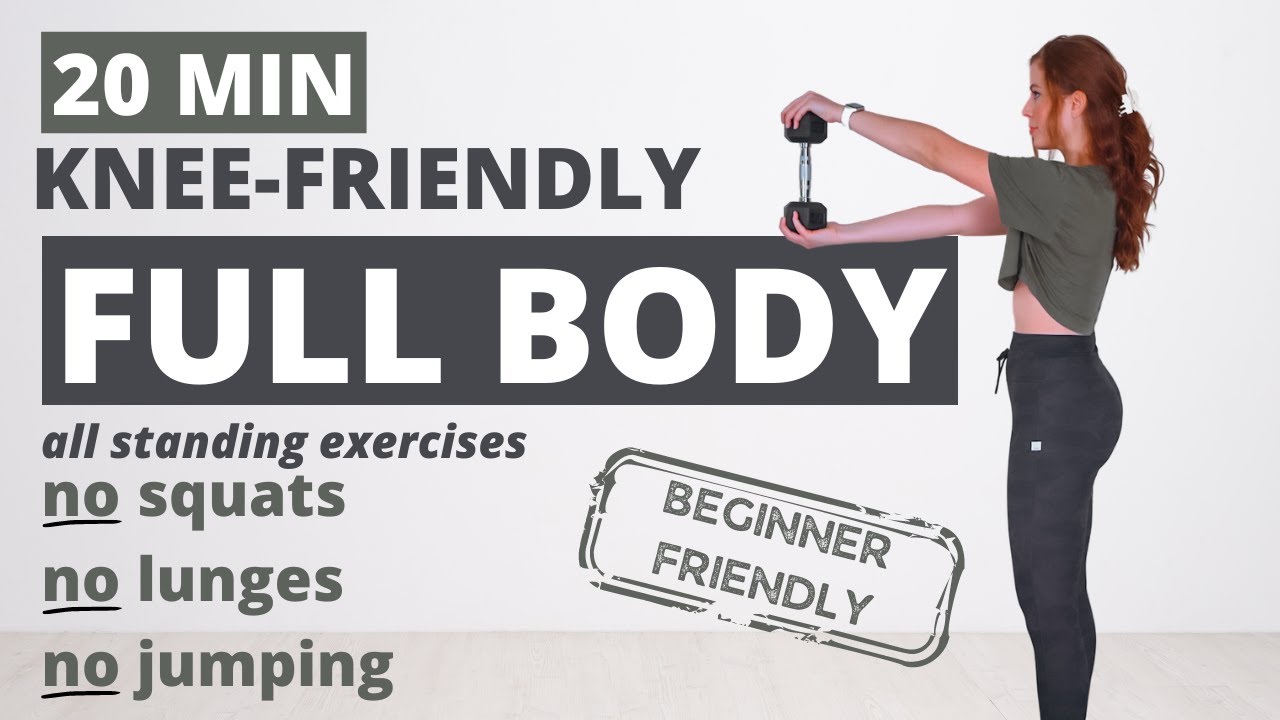 Knee Friendly Full Body Dumbbell STANDING Workout (BEGINNER) | NO Squats or Lunges workout