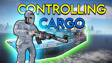 Controlling The CARGO Ship PvP - RUST Survival Gameplay Part 2