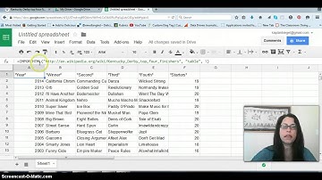 Scraping the Kentucky Derby Winners with Google Sheets