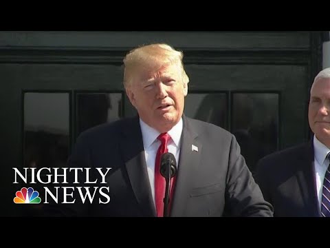 President Donald Trump Touts 4.1 Percent Economic Growth | NBC Nightly News