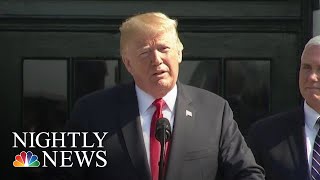 President Donald Trump Touts 4.1 Percent Economic Growth | NBC Nightly News