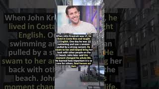 JOHN KRASINSKI SAVED A WOMAN FROM THE OCEAN🌊🦸♂️