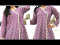 Angrakha Style Frock Cutting and Stitching | New Style Angrakha Frock and Kurti Design