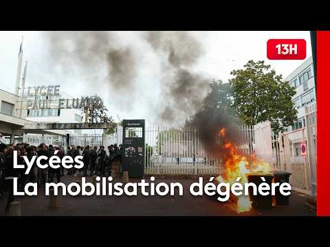 High School Protests: Fires and violent unrest across France
