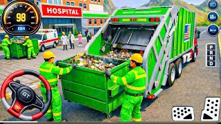 Garbage Truck Driving Games 3D: City Cleaning Missions pick Garbage - Truck game android gameplay screenshot 3