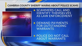 Cambria County Sheriff warns about police scams