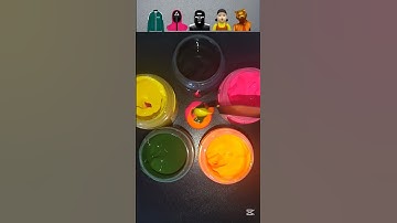 Guess the mixed colour of Squid Game #satisfying #sharkzhan #colormixing #squidgame #shorts