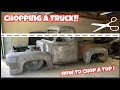 HOW TO CHOP A TRUCK! CHOPPING A VINTAGE FORD F100! BUILDING A HOT ROD / RAT ROD!!  REVIEW, REBUILD