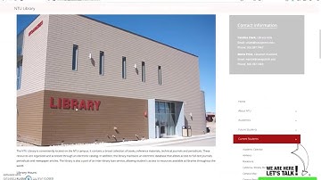 NTU EBSCOhost Login Tutorial