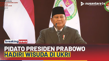 [LIVE] Pidato Presiden Prabowo di Acara Wisuda & Sidang Senat Terbuka Universitas Kebangsaan RI