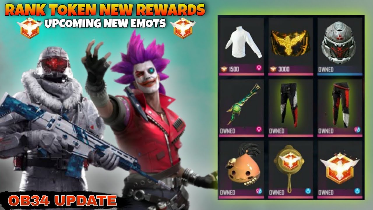 Next Rank Token Dress | Next Rank Token Rewards | Next Rank Season Free Fire | Free Fire New Event