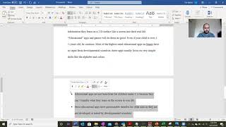 Final Week of Class: Announcements and Instructions for Final Draft of the Project