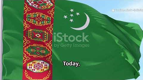 Waarom de vlag van Turkmenistan anders is dan alle andere