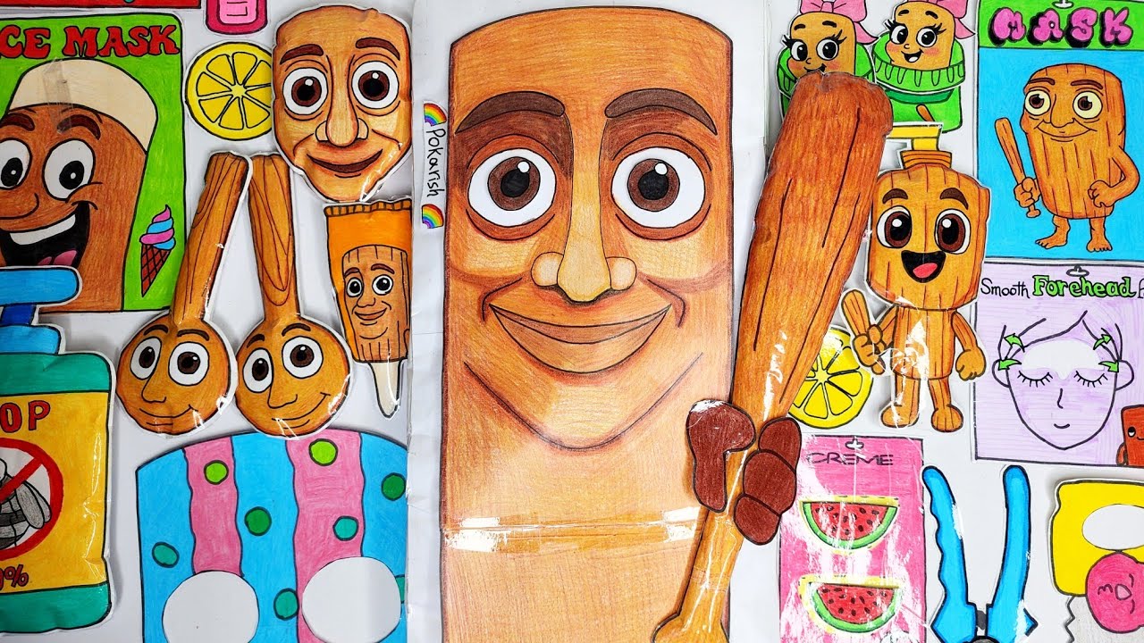 italian brainrot🪵 Pruning Tung Tung Tung Sahur - DIY Skincare + Makeup Challenge!