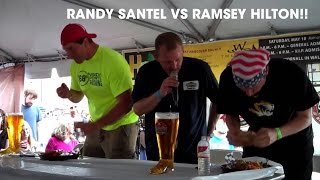 84oz DAS BOOT Beer & Triple Burger Eating Contest vs Ramsey Hilton!!