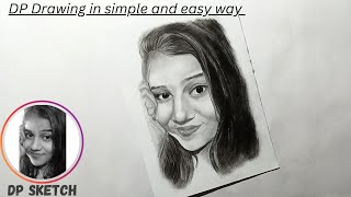 How to Draw a Realistic Instagram DP Quickly with pencil and in simple & easy way | explain in Hindi
