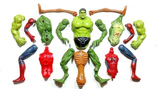 Avengers Toys Assemble Spider-Man, Hulk Smash, Lizard And Siren head ~ Avengers