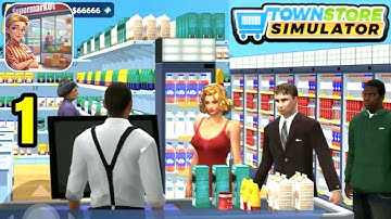 Town Store Simulator 3D. Part 1. Gameplay Walkthrough (iOS,Andriod). #store #simulator