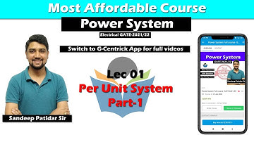 Lec 01 Per Unit System Part-1