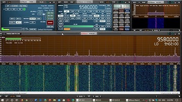 Radio France International 9580 kHz Shortwave SDRplay RSPdx receiver MLA 30 Loop antenna