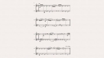 Menuet and Trio arranged for Clarinet Duet