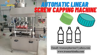 AUTOMATIC LINEAR SCREW CAPPING MACHINE screenshot 1